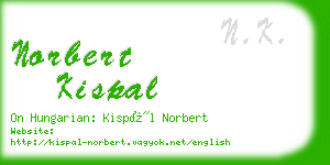 norbert kispal business card